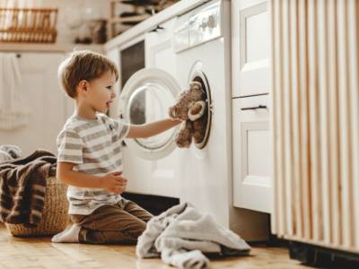 Peluche in lavatrice