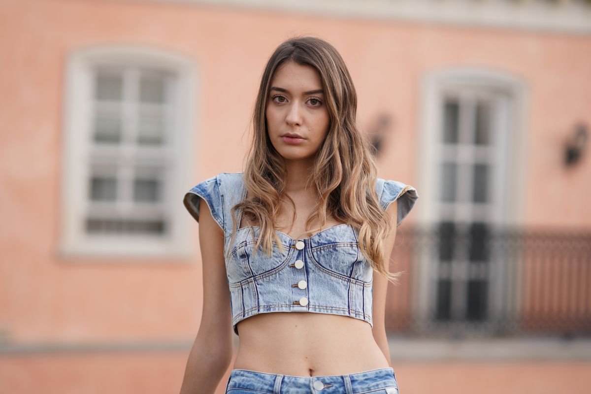 Top Bustier di Jeans