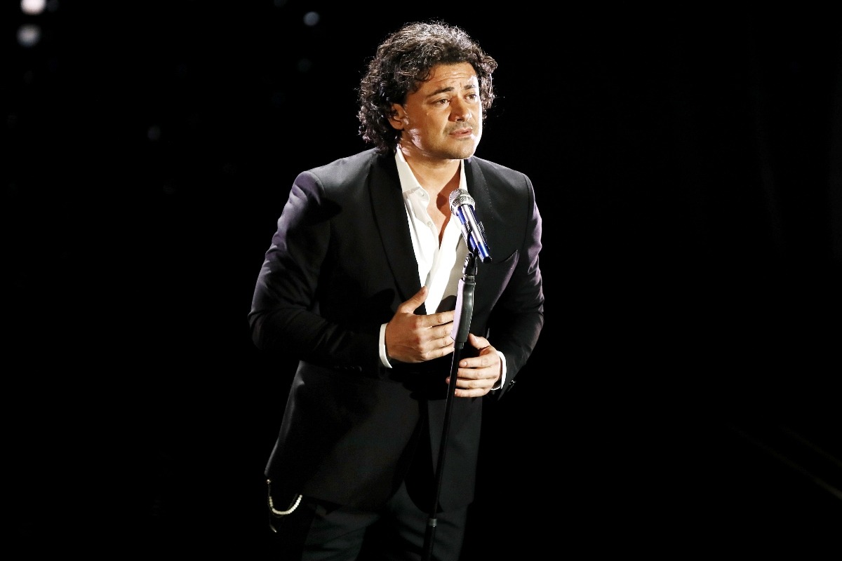 Il cantante Vittorio Grigolo partecipa alla quinta serata del 70° Festival di Sanremo