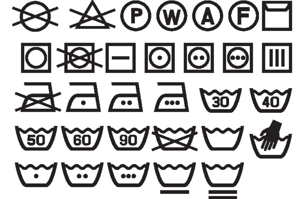 Simboli lavaggio