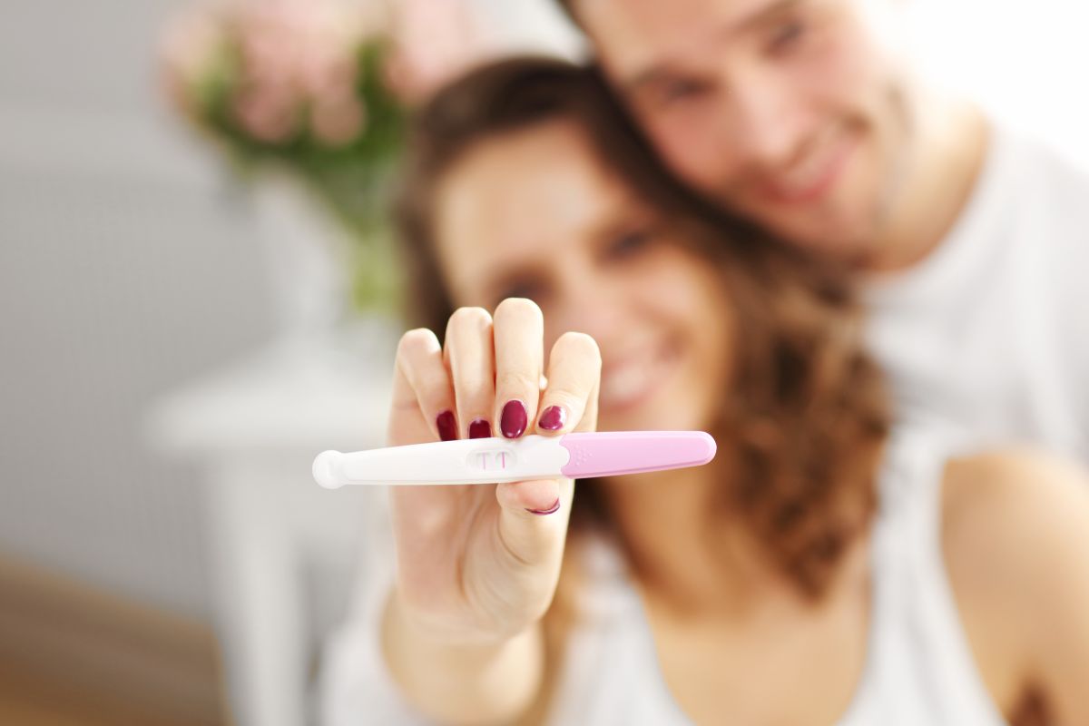 Coppia test gravidanza