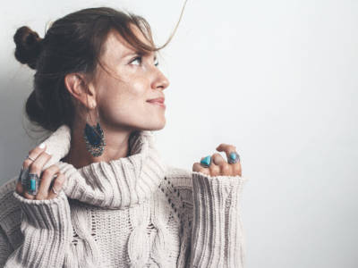 Maglione a collo alto