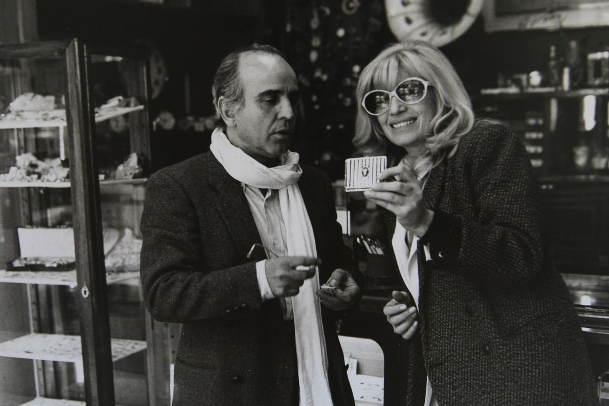 Francesco Mereu e Monica Vitti