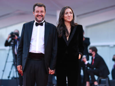 Matteo Salvini e Francesca Verdini
