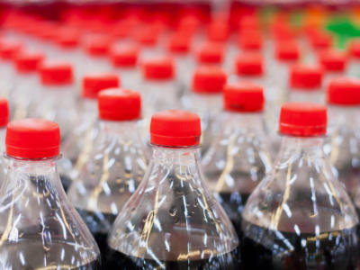 Bottiglie plastica di Coca-Cola