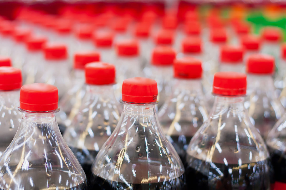Bottiglie plastica di Coca-Cola
