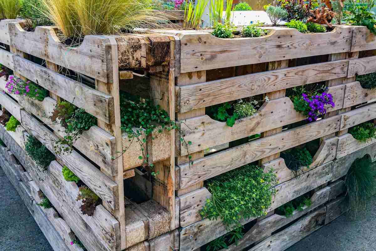 pallet porta piante