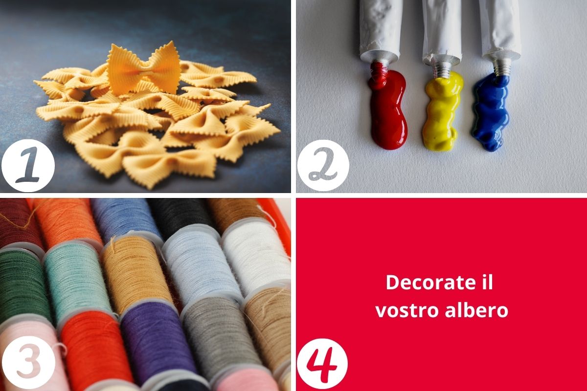 Decorazioni e lavoretti di natale con la pasta