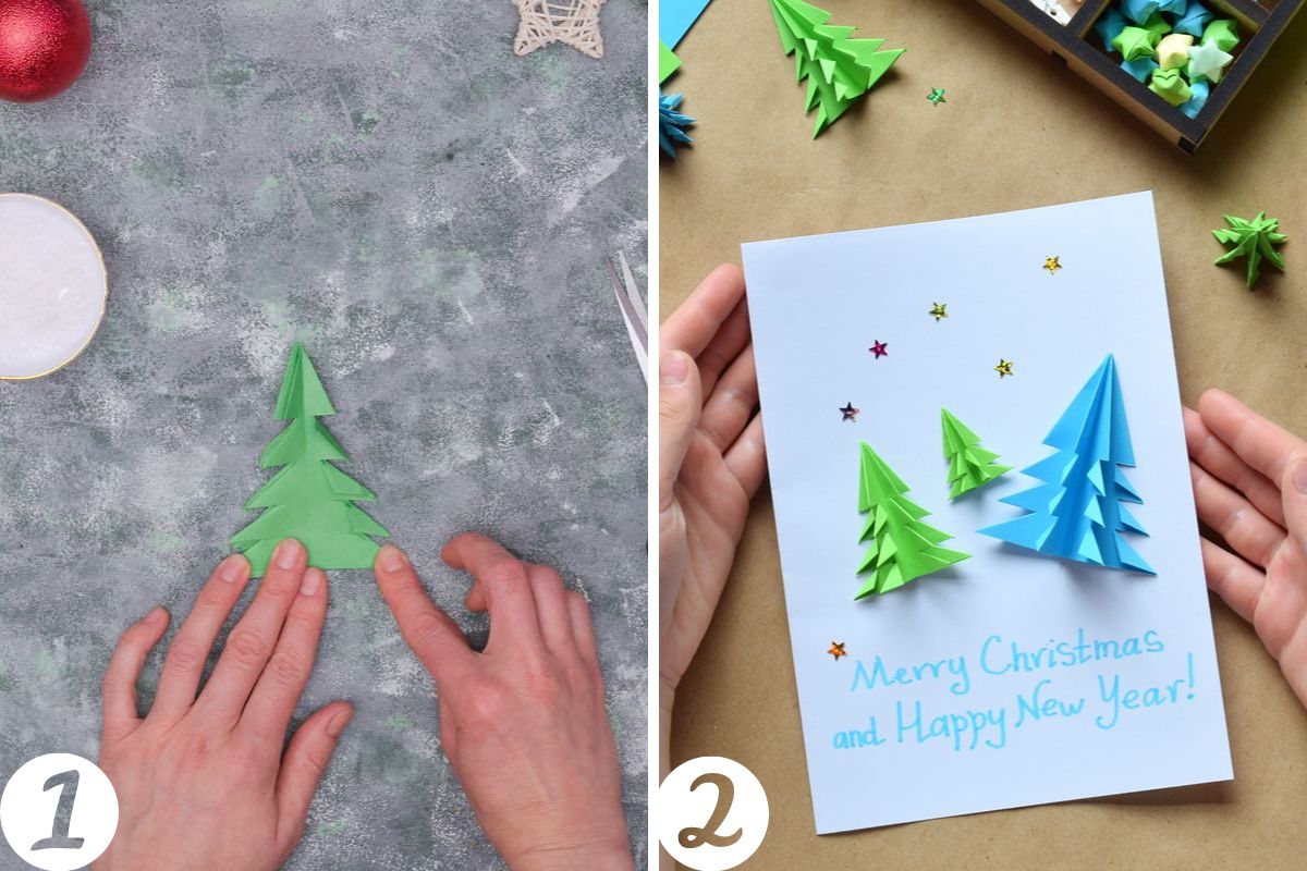 Addobbi natalizi di carta