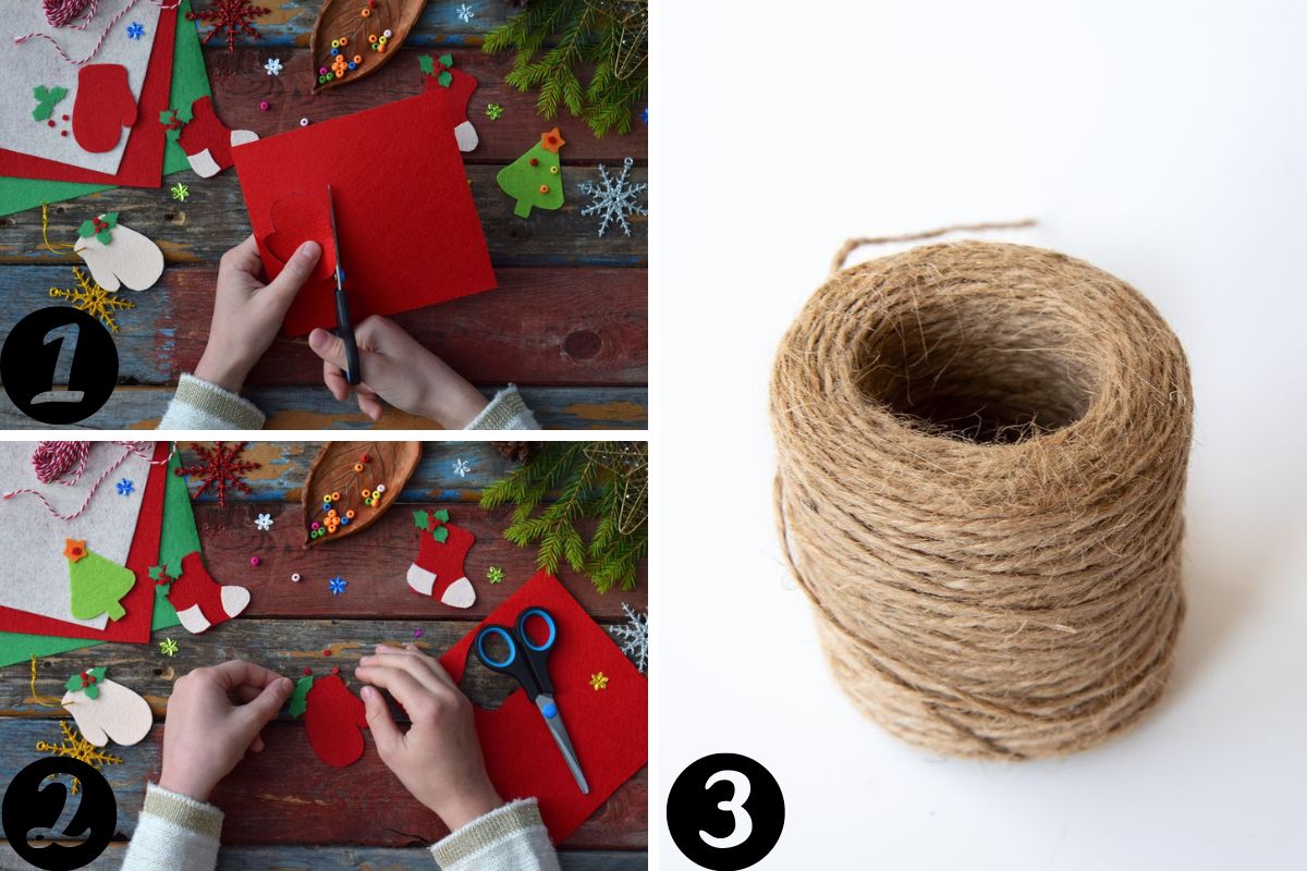 Decorazioni natalizie di carta