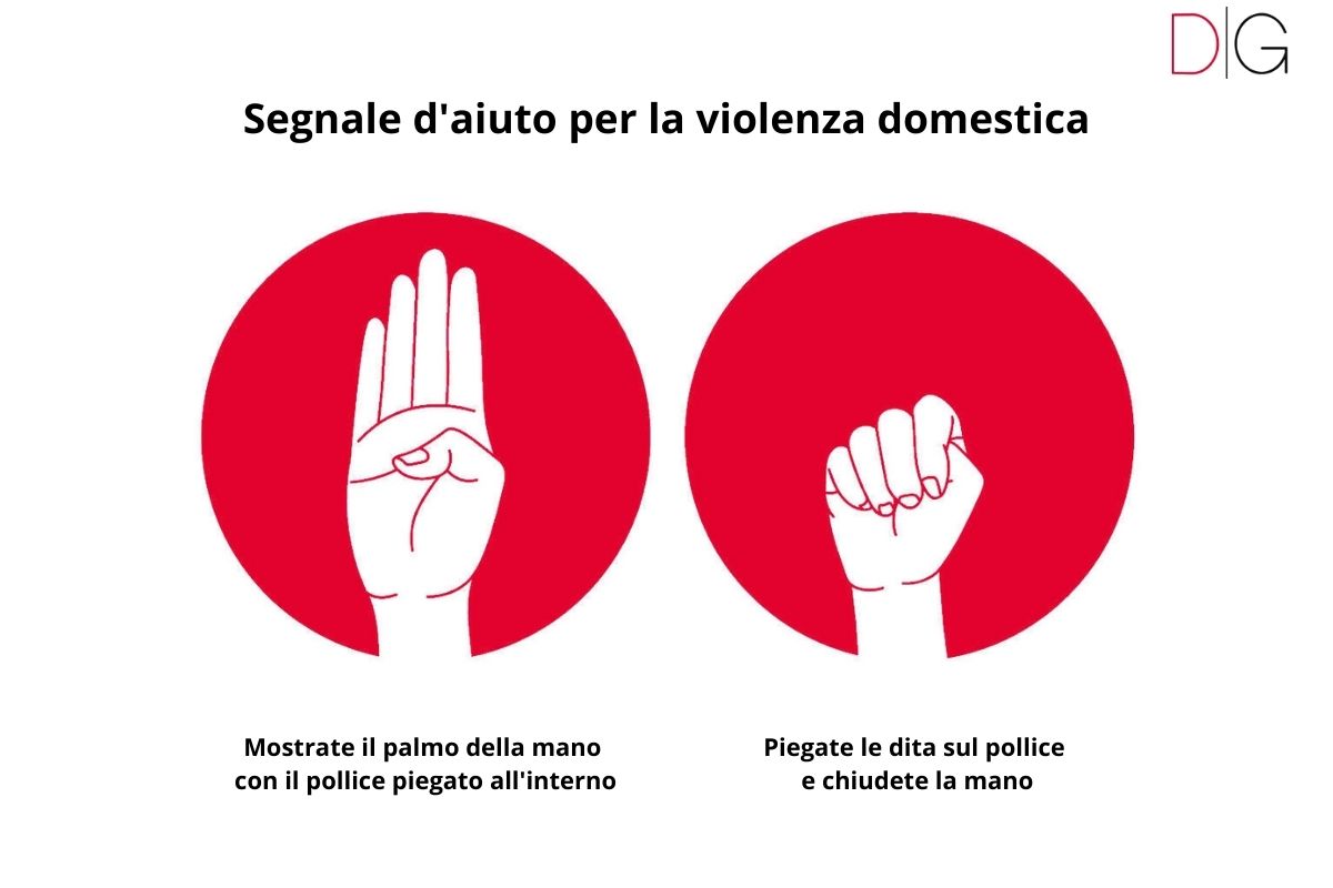 Signal for help segnale aiuto per violenza domestica
