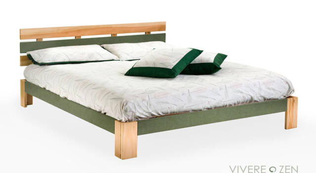 Idee green per la tua camera da letto. Linea ARBRA di Vivere Zen: letti in legno a km zero artigianali da filiera interamente italiana.