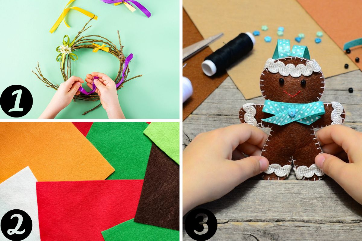 Infografica centrotavola feltro 