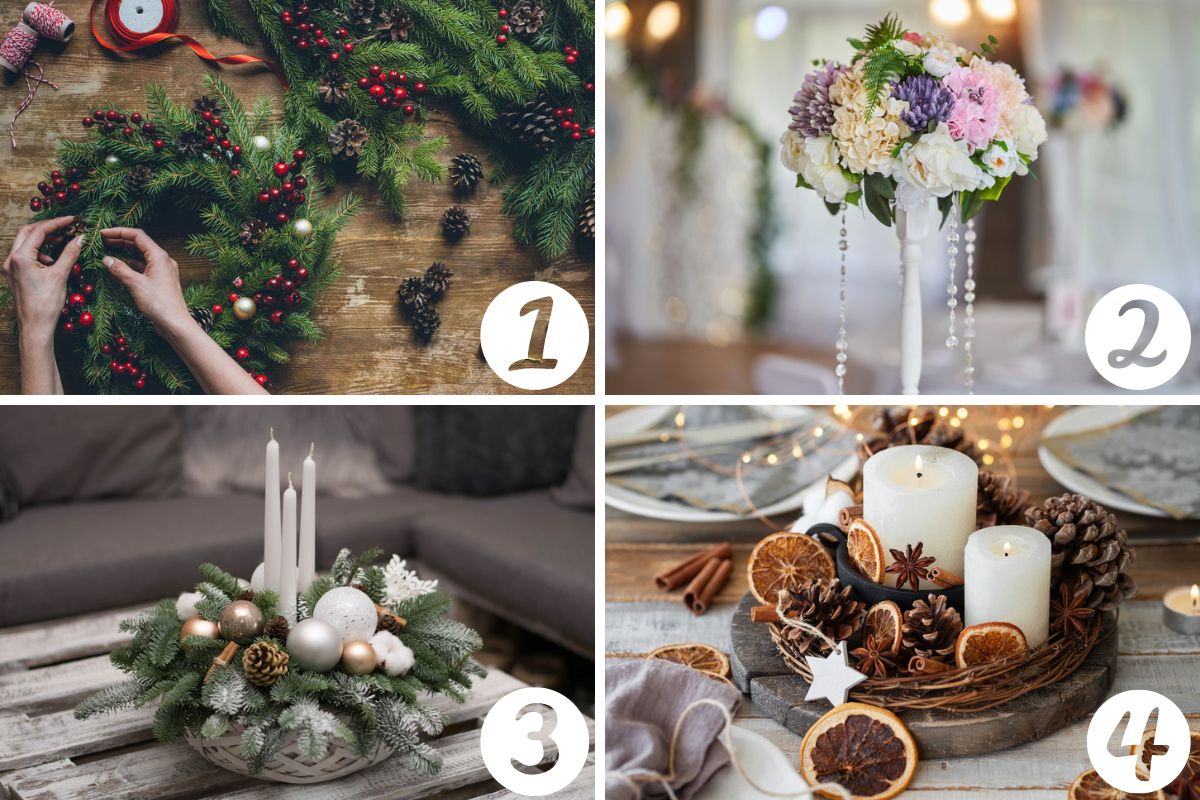 Centrotavola ghirlanda