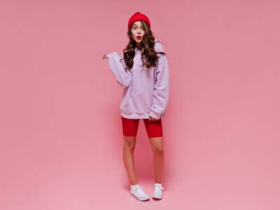 Pantalone ciclista rosso