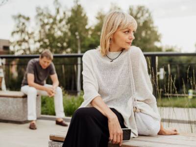 donna coppia litigio