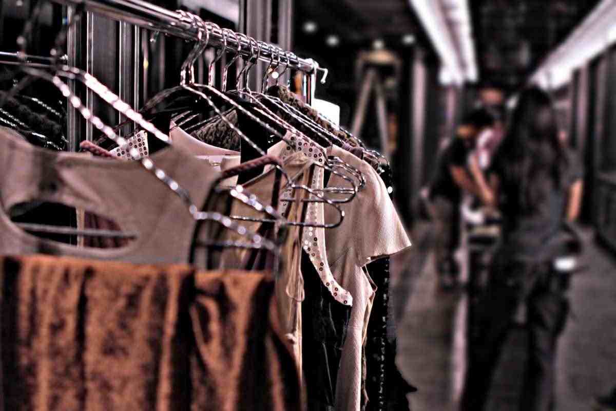 Backstage dresses for fashion show