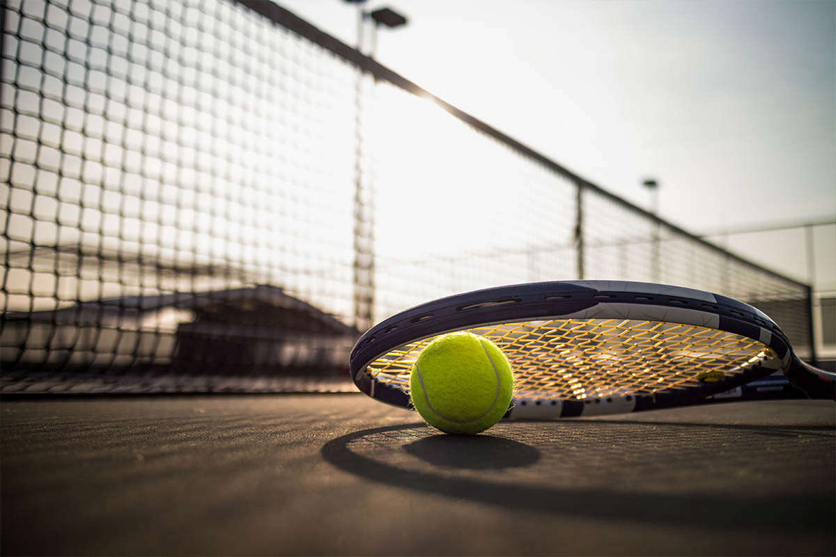 racchetta pallina campo tennis