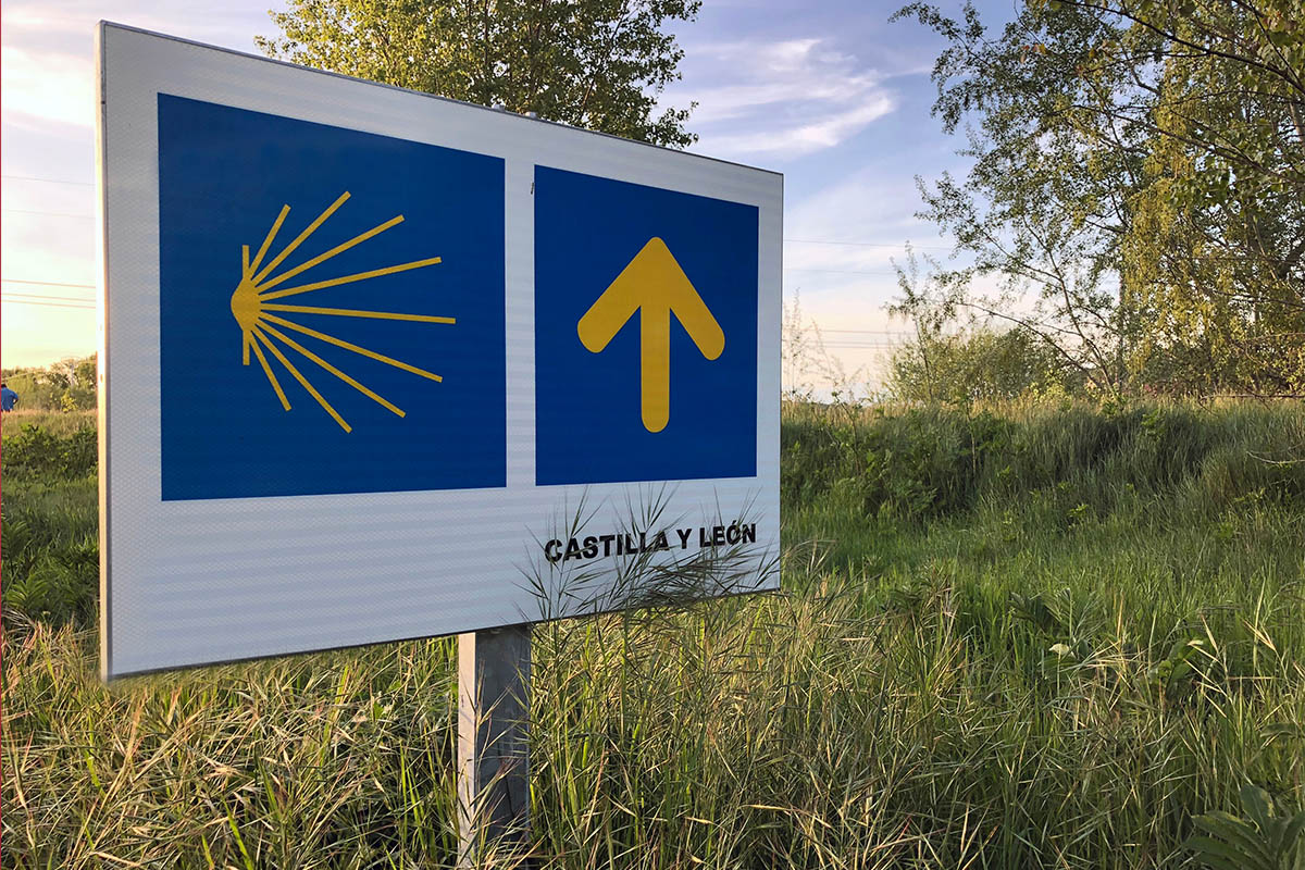 cartello percorso cammin santiago