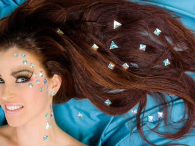 Strass nei capelli