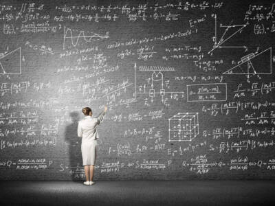 matematica equazioni lavagna