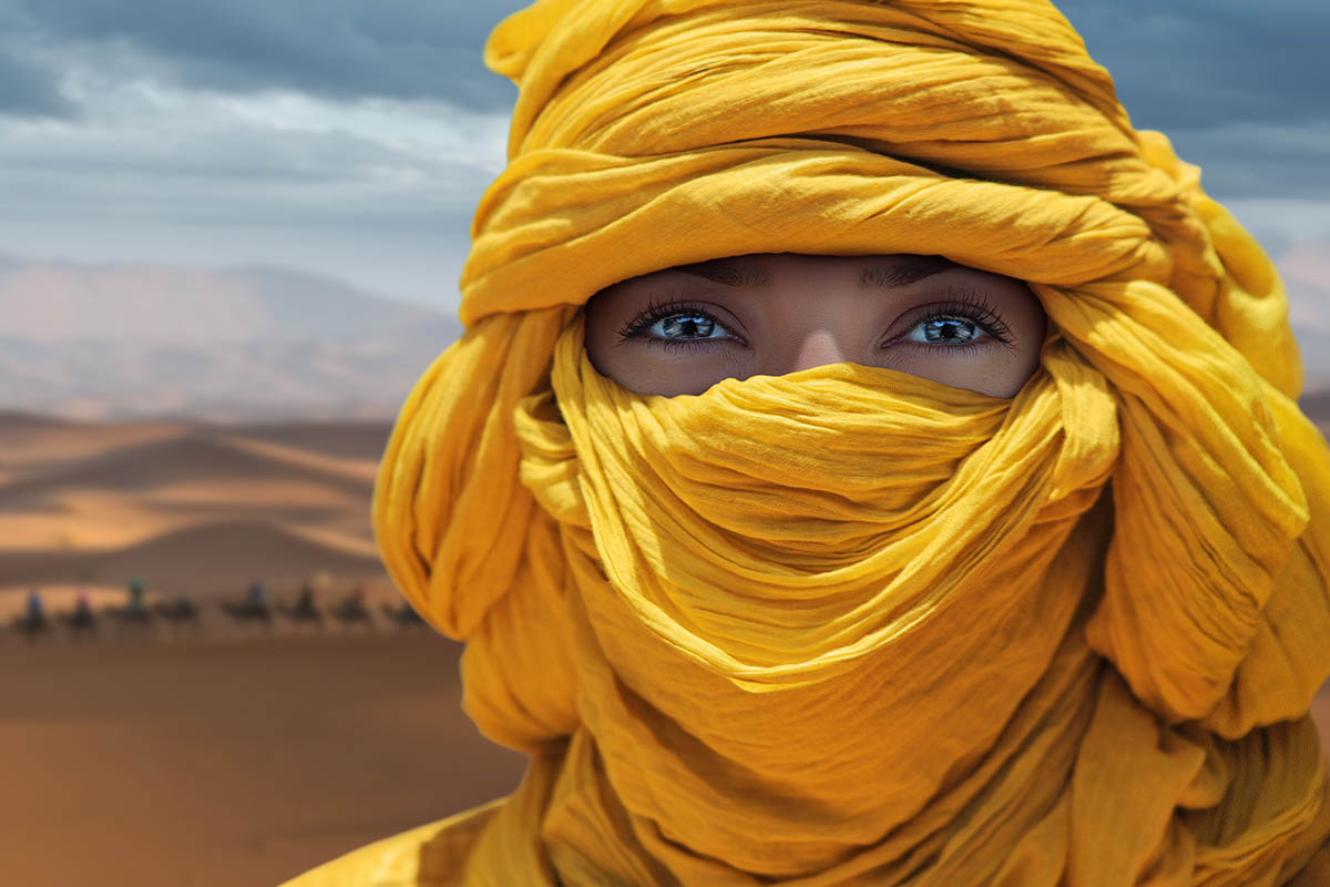 Donna tuareg, fiore nel deserto