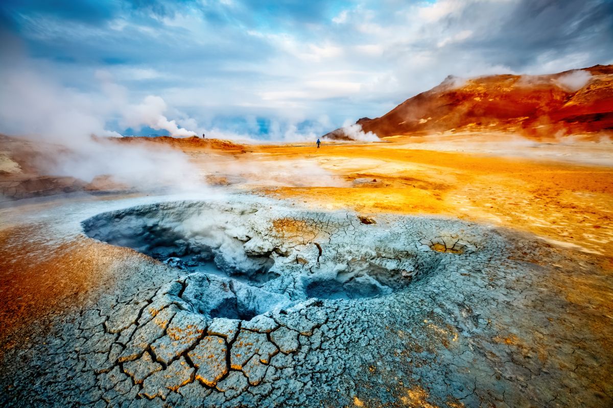 area geotermica Heverir Lago Myvatn Islanda Europa