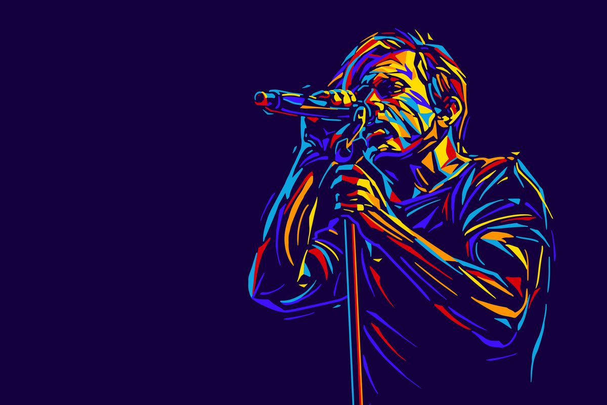 Cantante sul palcoscenico