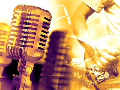 Microfoni su palcoscenico