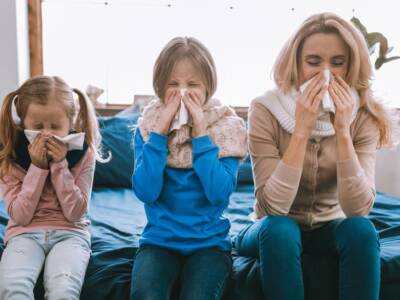 Famiglia con influenza