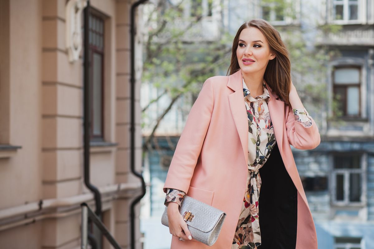 Pink long coat