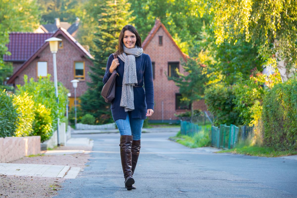 Look jeans and boots