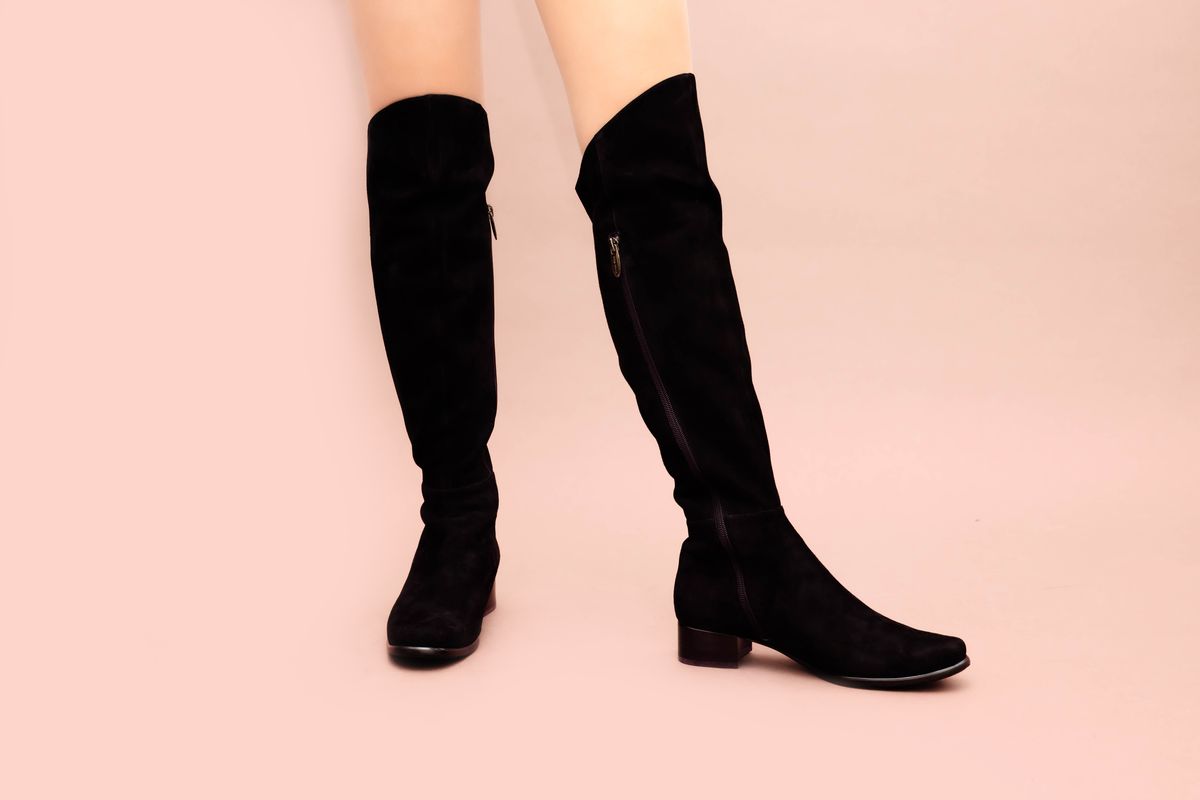 Black sock boots