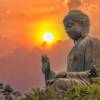 buddha statua tramonto