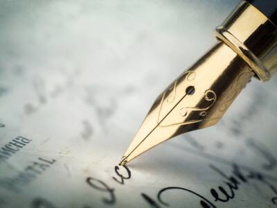 penna stilografica scrittura parole