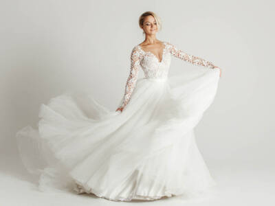 Abito da sposa bianco ampio