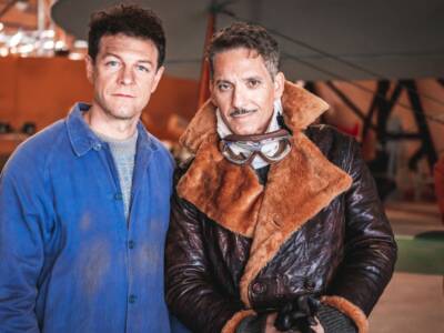 I cacciatori del cielo, Giuseppe Fiorello e Andrea Bosca. Credit Nicola Oleotto