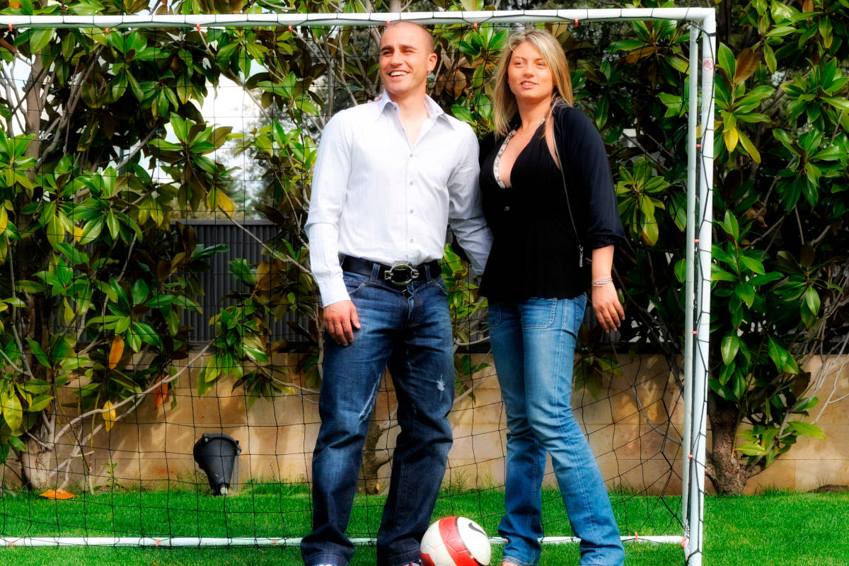 Fabio Cannavaro e Daniela Arenoso