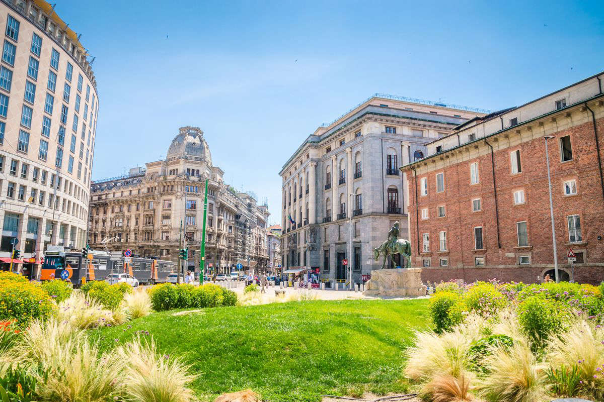 foto panoramica citta milano