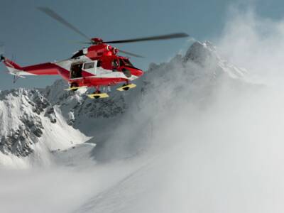 Montagna elicottero soccorso alpino
