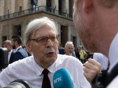 Funerali Silvio Berlusconi - Vittorio Sgarbi