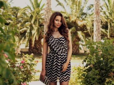 Mini dress bianco e nero