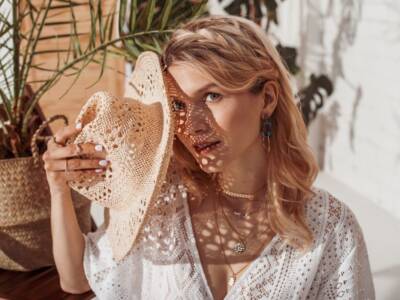 Camicia in pizzo Sangallo