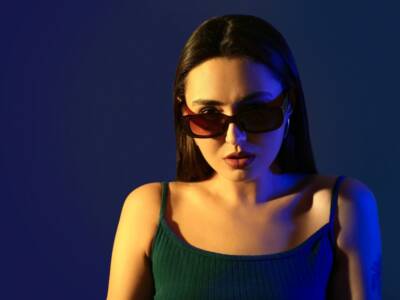 Occhiali da sole rettangolari