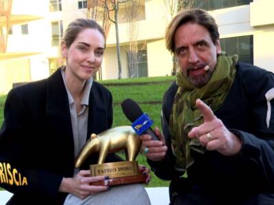 Chiara Ferragni e Valerio Staffelli - Tapiro, Striscia La Notizia