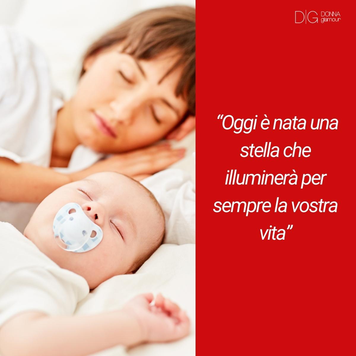 Infografica sulle frasi di auguri per la nascita di un nipotino