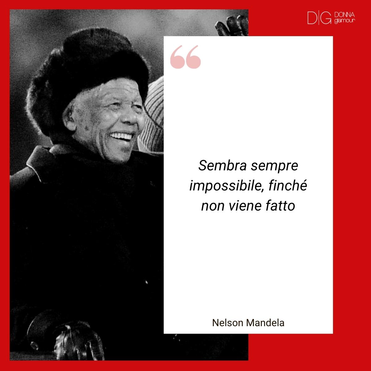 Infografica sulle frasi di auguri per un nuovo lavoro di Nelson Mandela