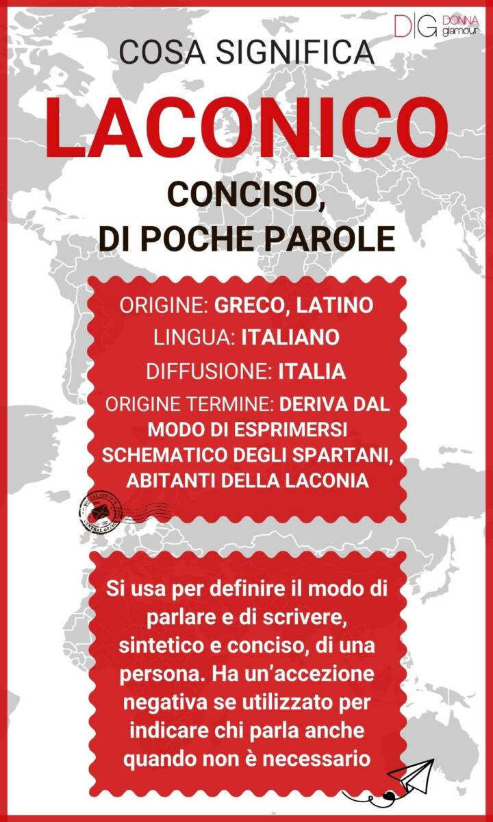 Cosa significa laconico