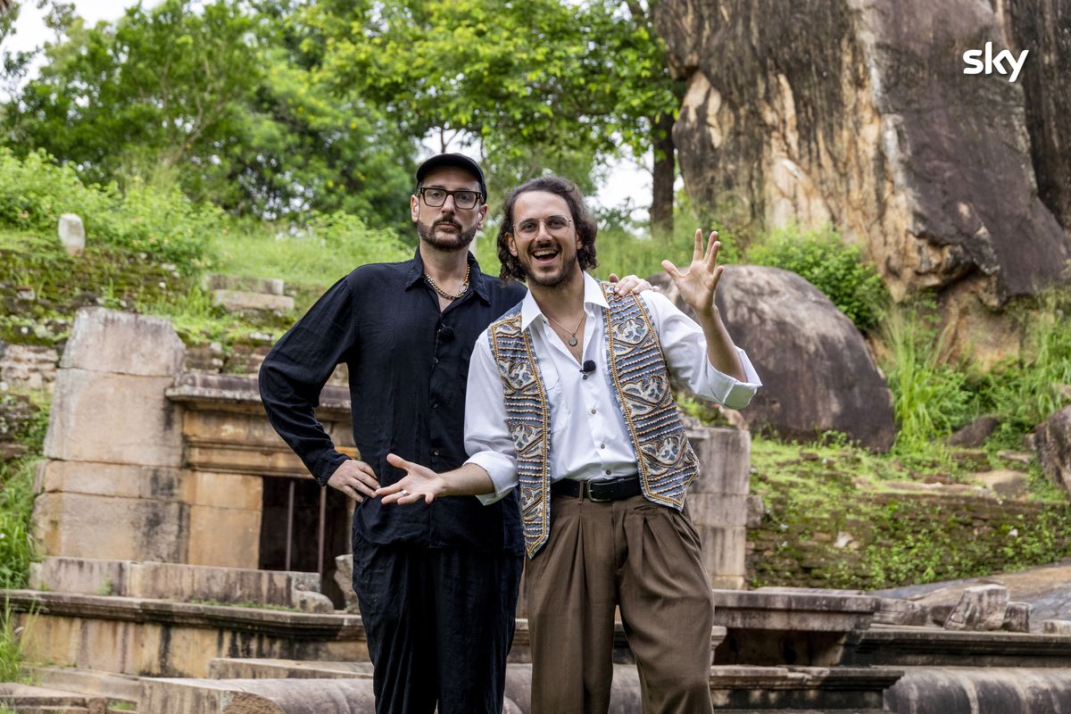 Costantino Della Gherardesca e Gianluca Colucci alla finale di Pechino Express 2024 credit Immagini concesse da Sky http://pechinoexpress.sky.it/