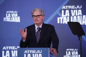 Paolo Del Debbio all'evento di FdI ad Atreju